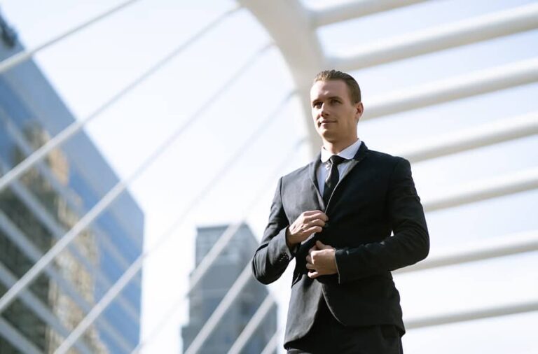 A business man focusing on finding purpose after addiction.
